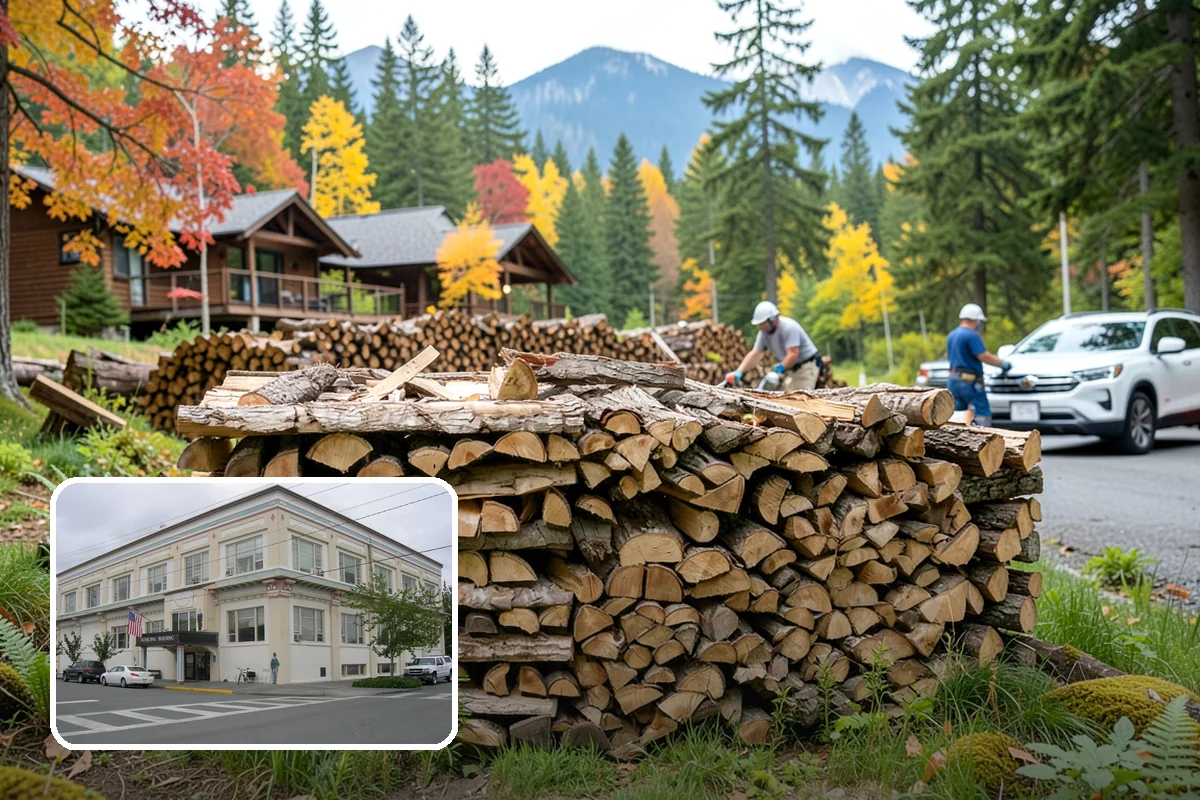 Bonfire Wood in Anacortes, Skagit County, WA - Larger splits build a substantial blaze
