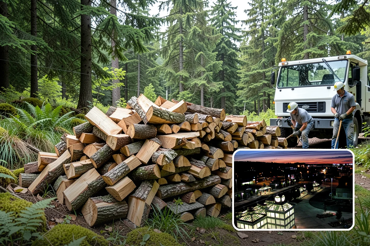 Bonfire Wood in Auburn, King County, WA - Larger splits build a substantial blaze