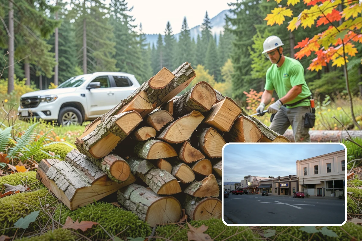 Bonfire Wood in Burlington, Skagit County, WA - Larger splits build a substantial blaze