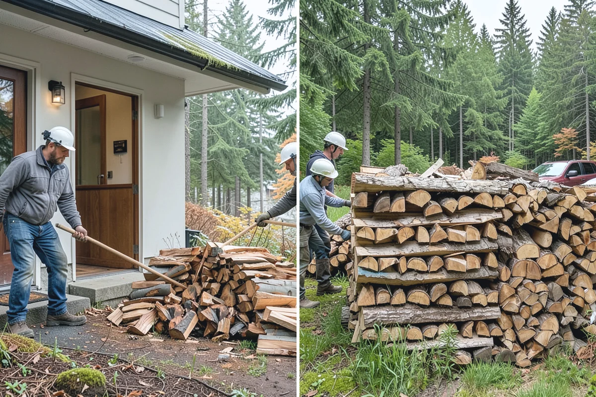 Bonfire Wood in Coupeville, Island County, WA - Discuss event size and wood volume