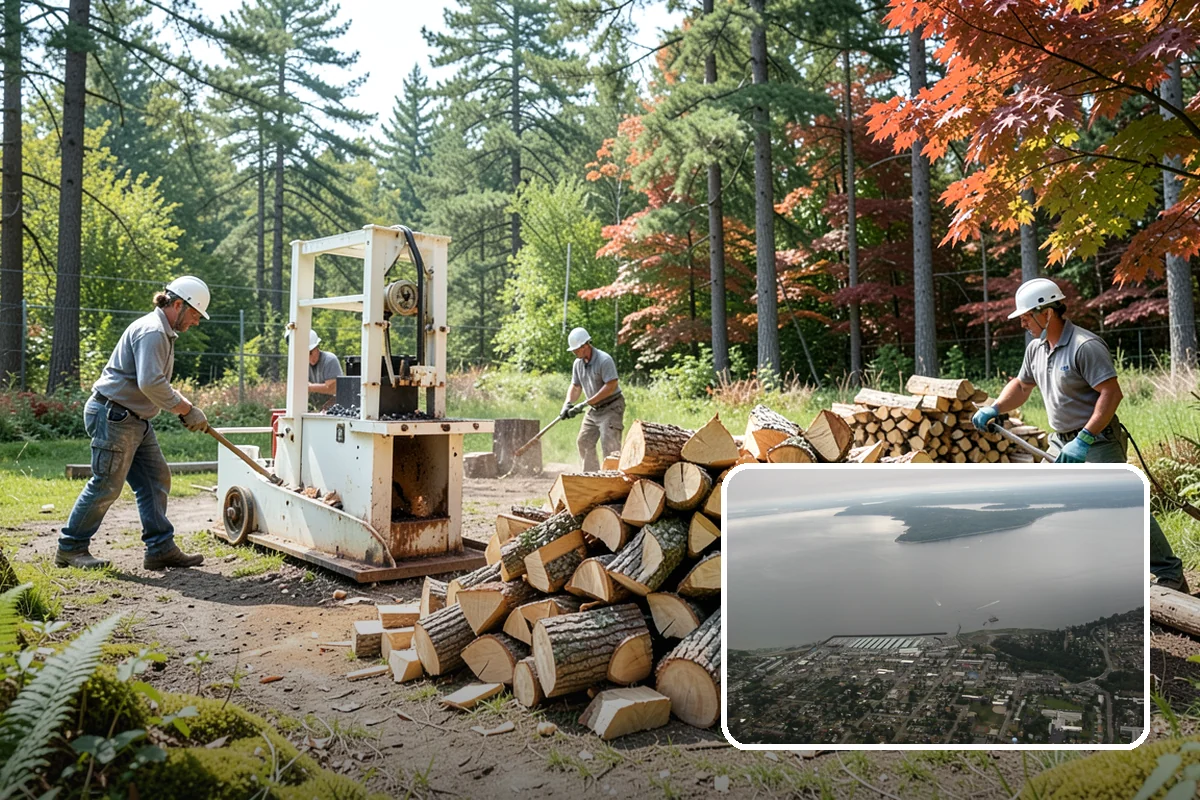 Bonfire Wood in Des Moines, King County, WA - Larger splits build a substantial blaze