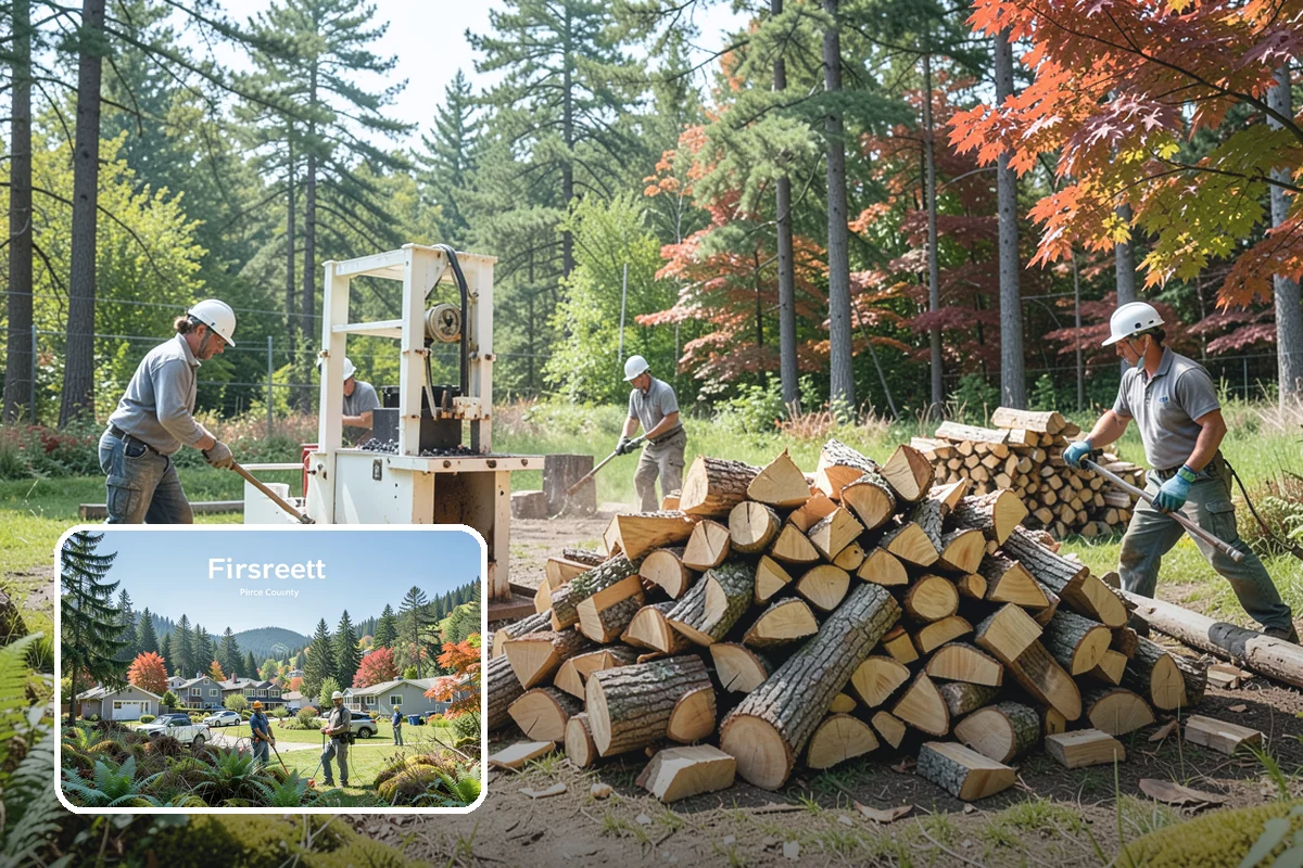 Bonfire Wood in Fircrest, Pierce County, WA - Larger splits build a substantial blaze