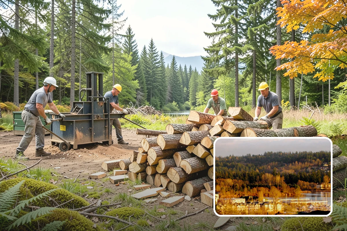 Bonfire Wood in Kenmore, King County, WA - Larger splits build a substantial blaze