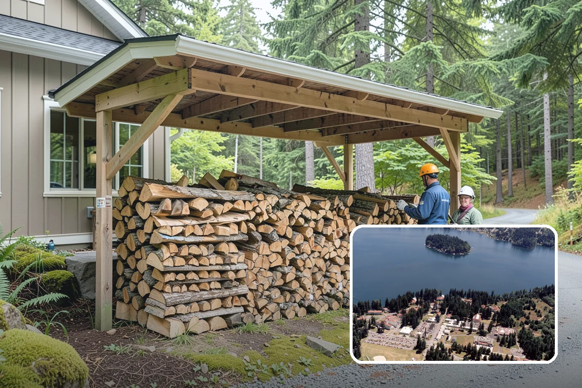 Bonfire Wood in Lakewood, Pierce County, WA - Larger splits build a substantial blaze