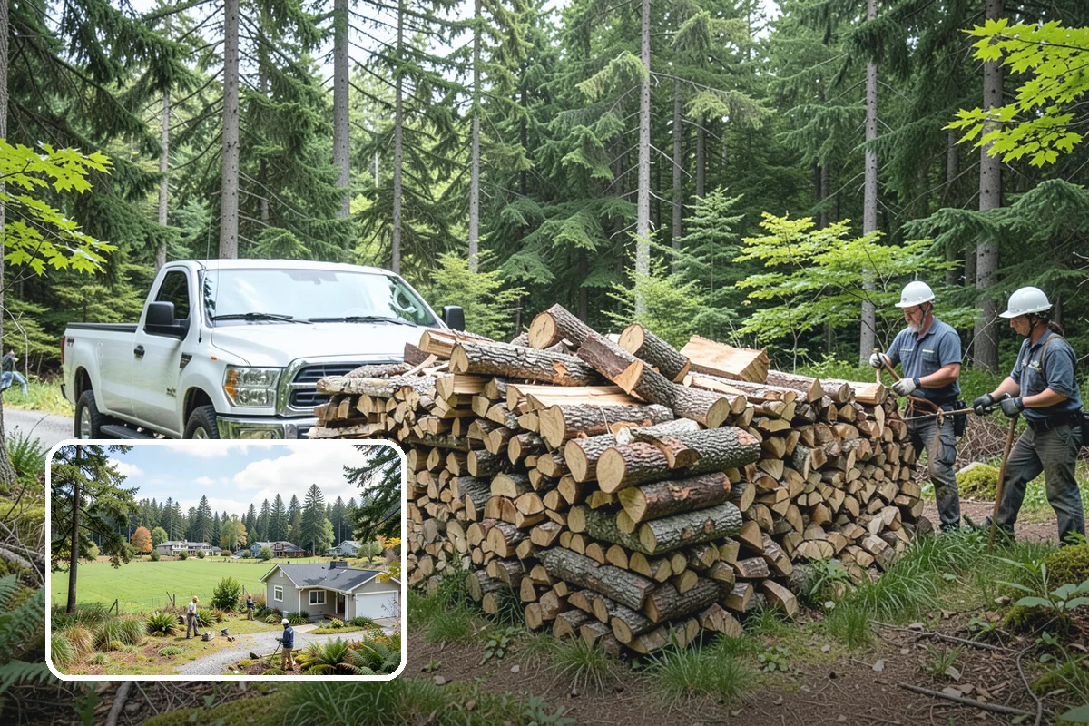 Bonfire Wood in Lyman, Skagit County, WA - Larger splits build a substantial blaze