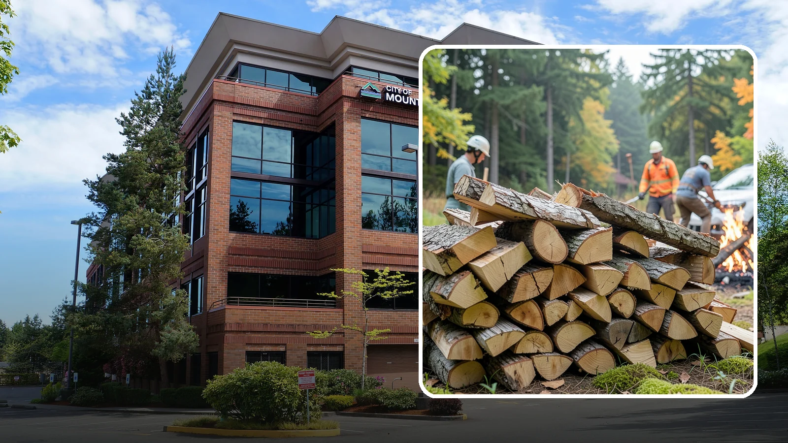 Bonfire Wood in Mountlake Terrace, WA - Larger split firewood cut for building big, long-lasting bonfires at outdoor events.
