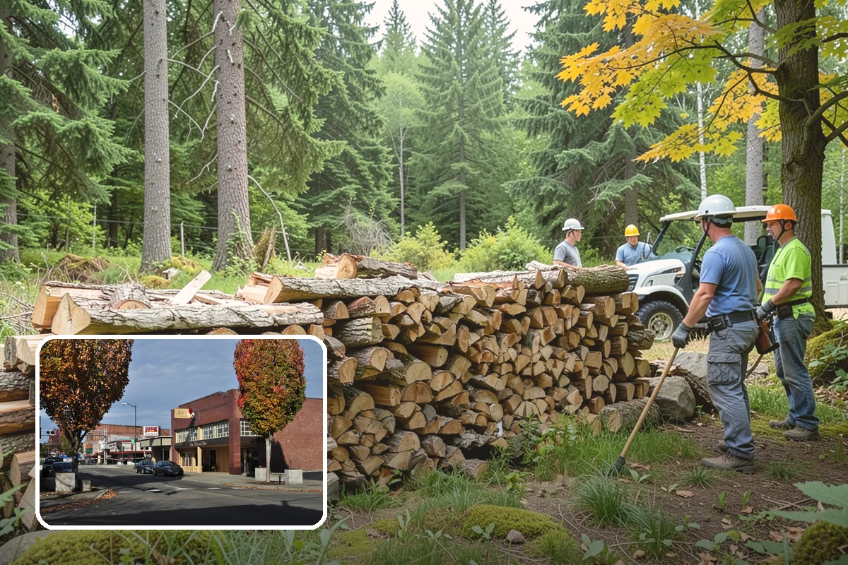 Bonfire Wood in Puyallup, Pierce County, WA - Larger splits build a substantial blaze