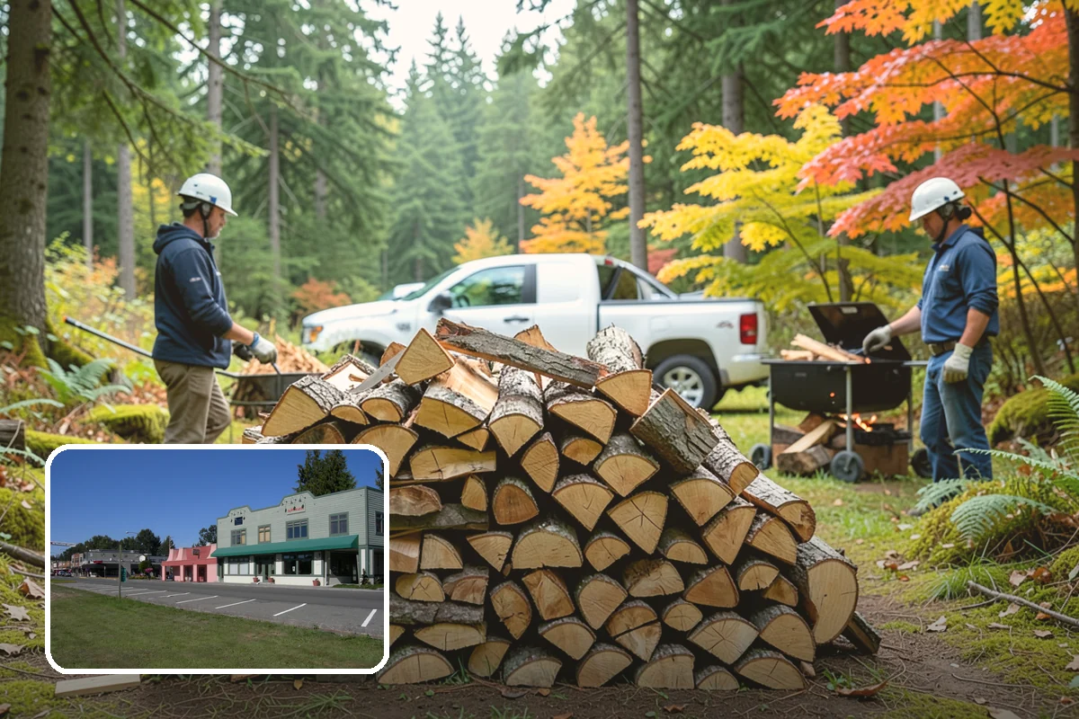 Bonfire Wood in Snoqualmie, King County, WA - Larger splits build a substantial blaze