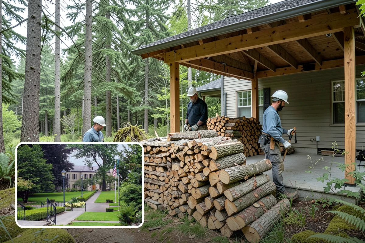 Bonfire Wood in Woodinville, King County, WA - Larger splits build a substantial blaze