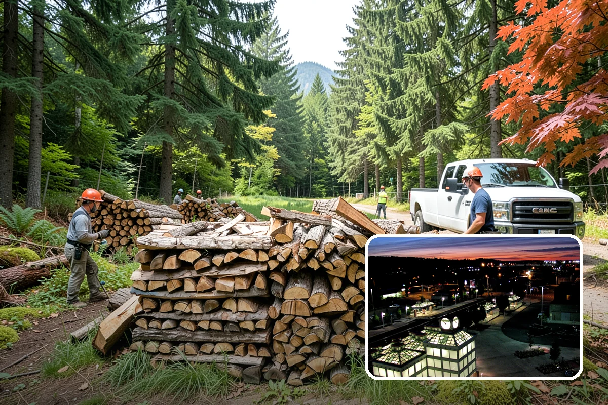 Brewery Firewood in Auburn, King County, WA - Clean-burning wood that keeps patios busy in wet months