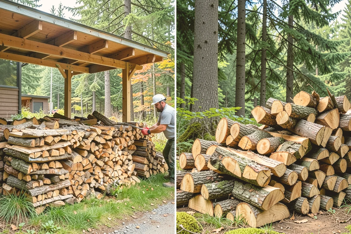 Brewery Firewood in Bellevue, King County, WA - Assess your patio fire features and burn volume