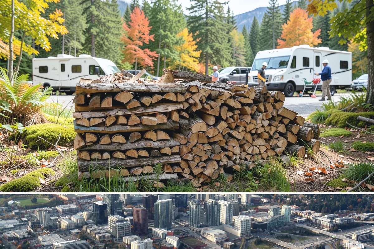 Brewery Firewood in Bellevue, King County, WA - Keep patios stocked through fall and winter when the fire pits keep guests outside.