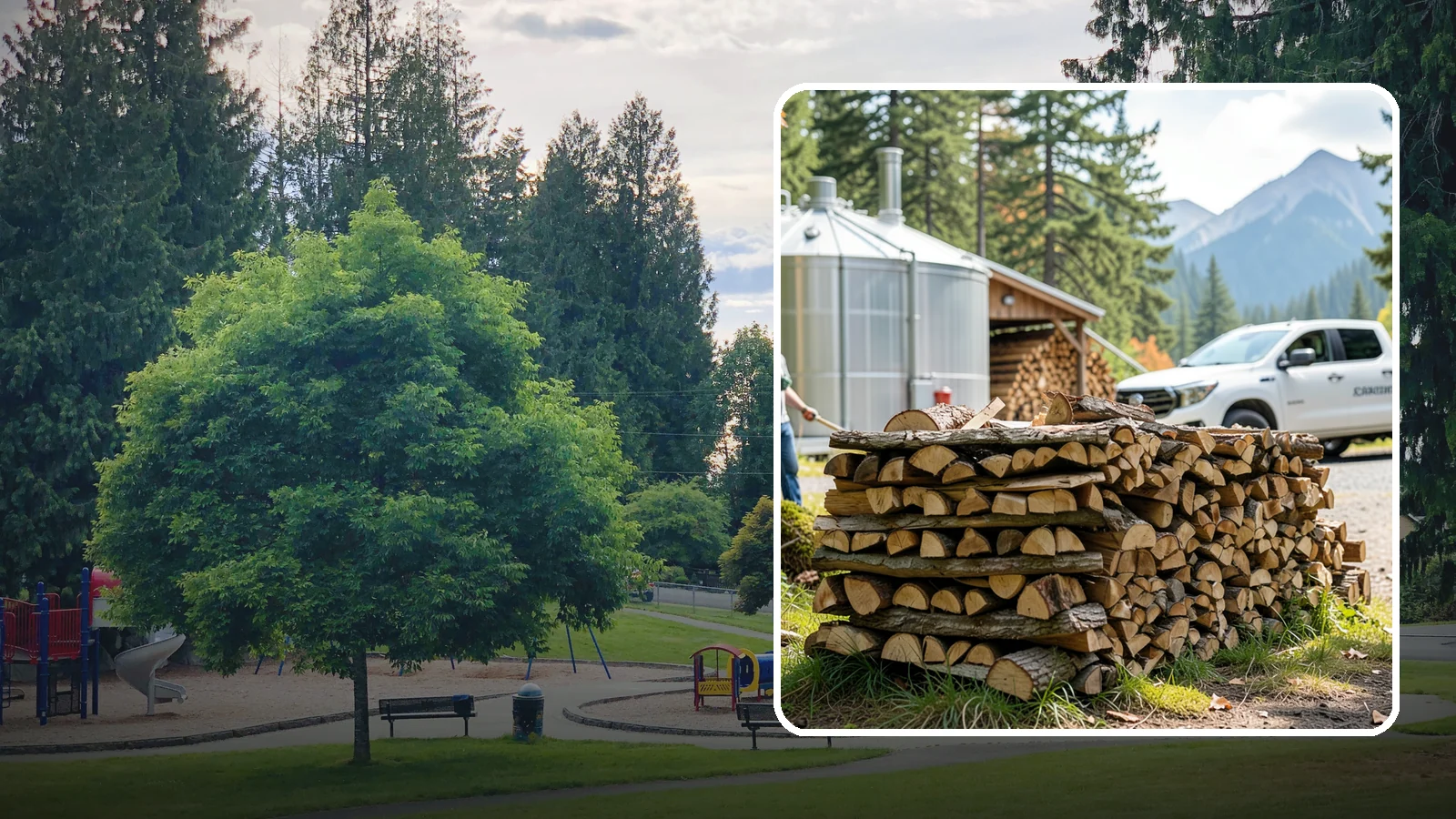 Brewery Firewood in Bonney Lake, Pierce County, WA - We provide Pacific Northwest breweries and taprooms with seasoned firewood for patios, fire pits, and outdoor gathering spaces.