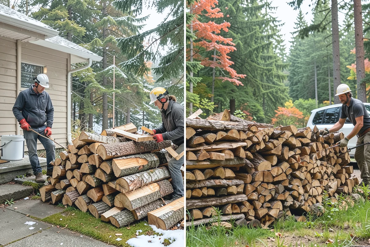 Brewery Firewood in Bonney Lake, Pierce County, WA - Assess your patio fire features and burn volume