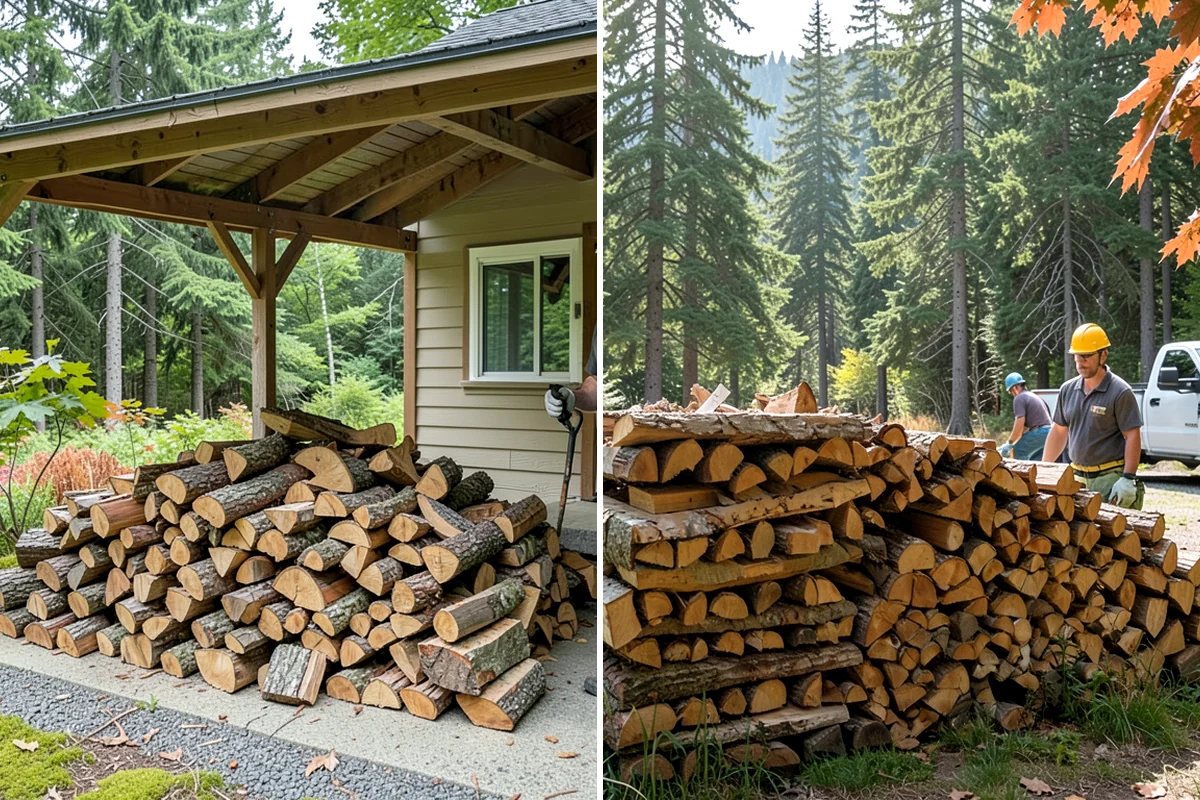 Brewery Firewood in Clyde Hill, King County, WA - Assess your patio fire features and burn volume
