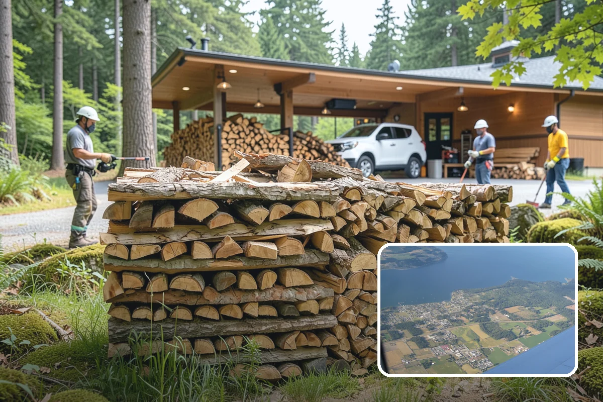 Brewery Firewood in Coupeville, Island County, WA - Clean-burning wood that keeps patios busy in wet months