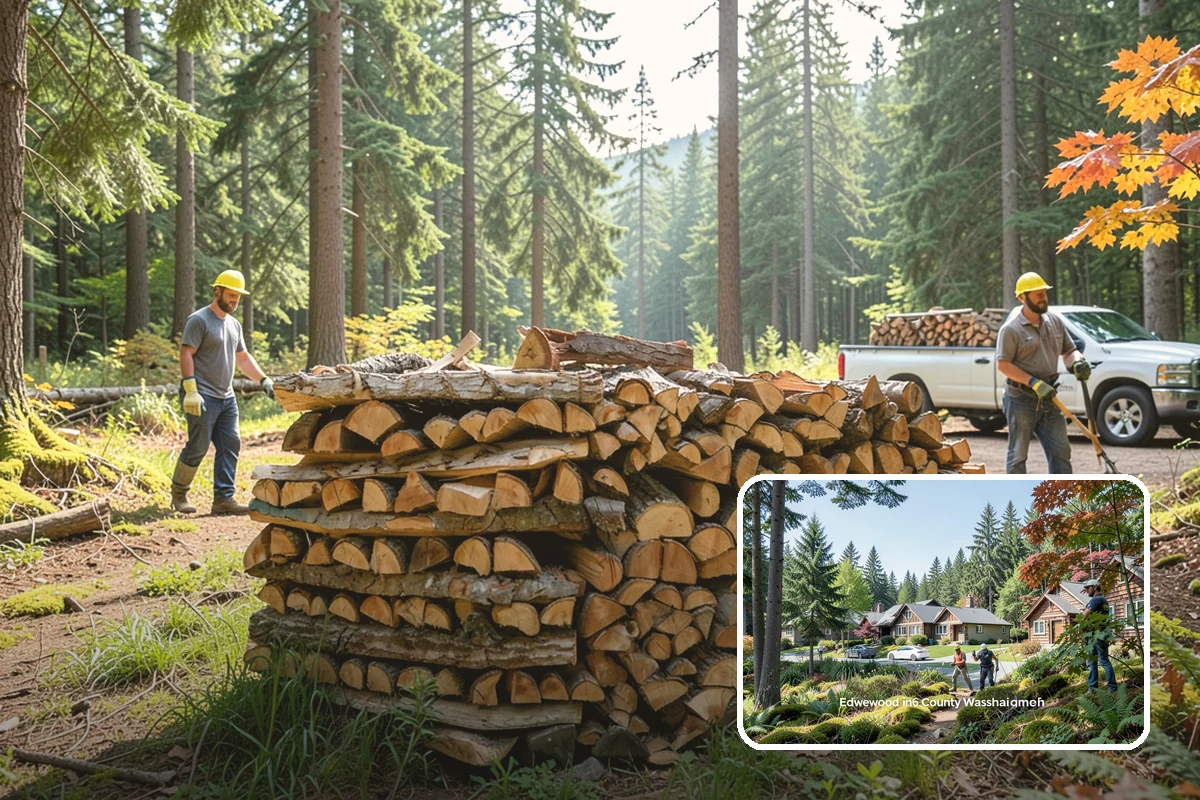 Brewery Firewood in Edgewood, WA - Clean-burning wood that keeps patios busy in wet months