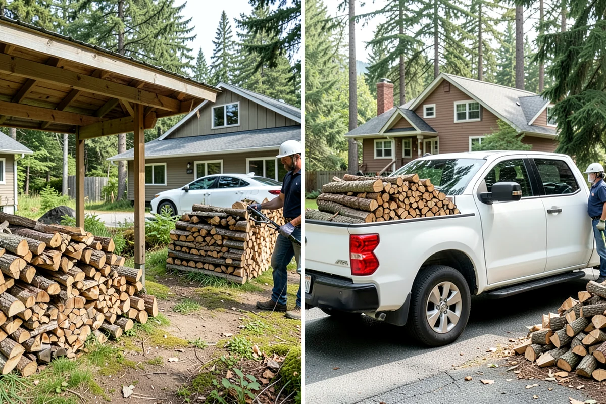 Brewery Firewood in Enumclaw, King County, WA - Assess your patio fire features and burn volume