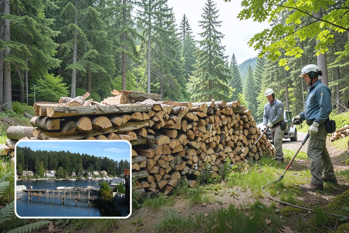 Brewery Firewood in Gig Harbor, Pierce County, WA - Clean-burning wood that keeps patios busy in wet months