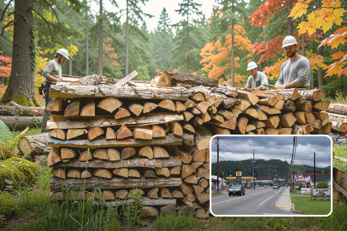 Brewery Firewood in Granite Falls, Snohomish County, WA - Clean-burning wood that keeps patios busy in wet months