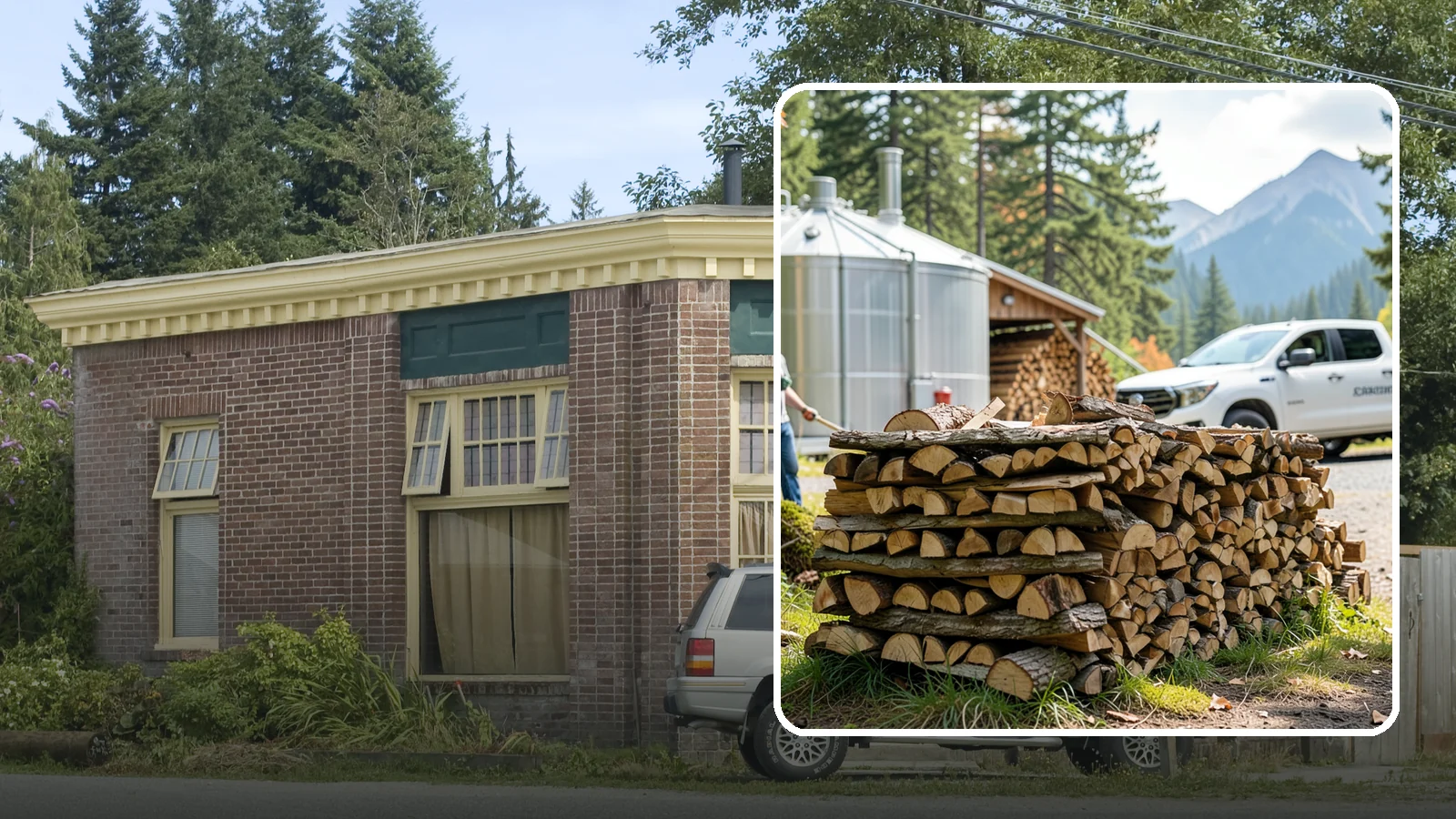 Brewery Firewood in Hamilton, Skagit County, WA - We provide Pacific Northwest breweries and taprooms with seasoned firewood for patios, fire pits, and outdoor gathering spaces.