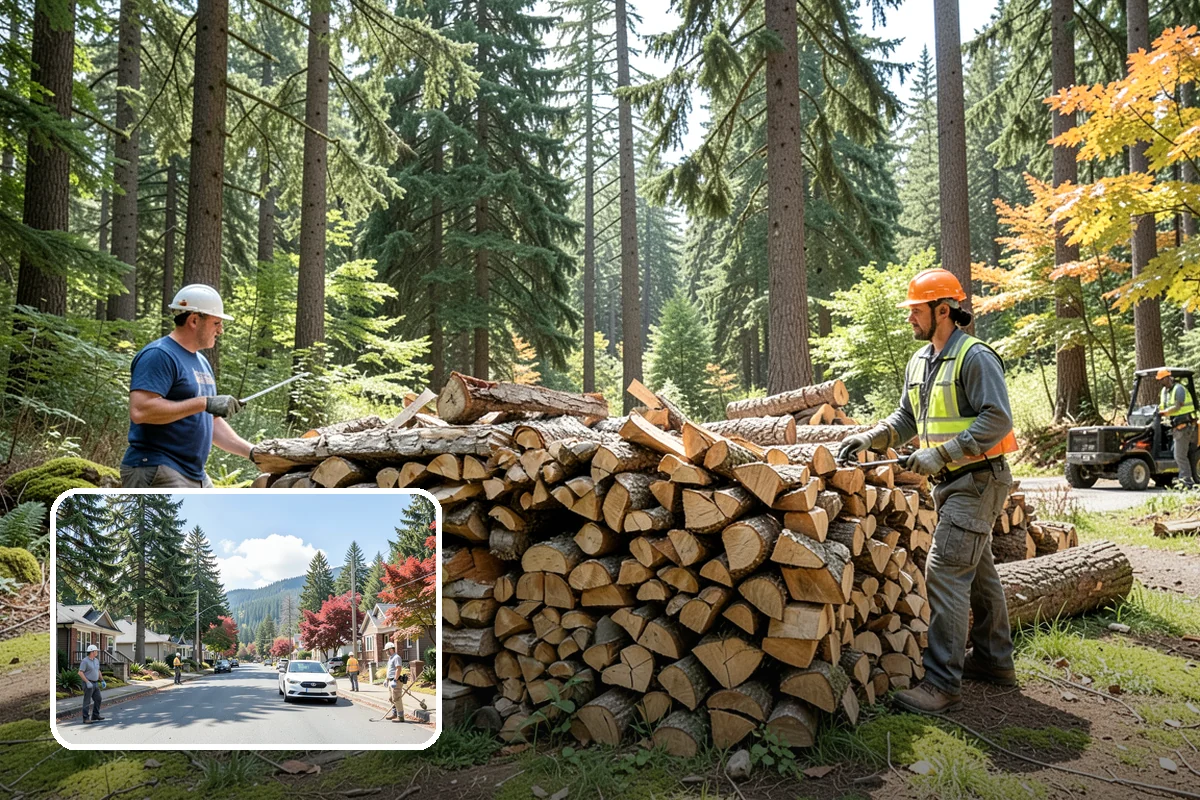 Brewery Firewood in Hunts Point, King County, WA - Clean-burning wood that keeps patios busy in wet months