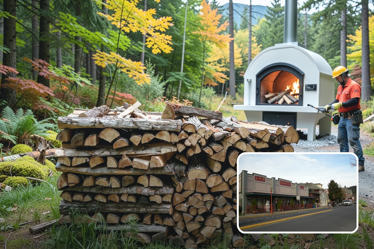 Brewery Firewood in Issaquah, King County, WA - Clean-burning wood that keeps patios busy in wet months