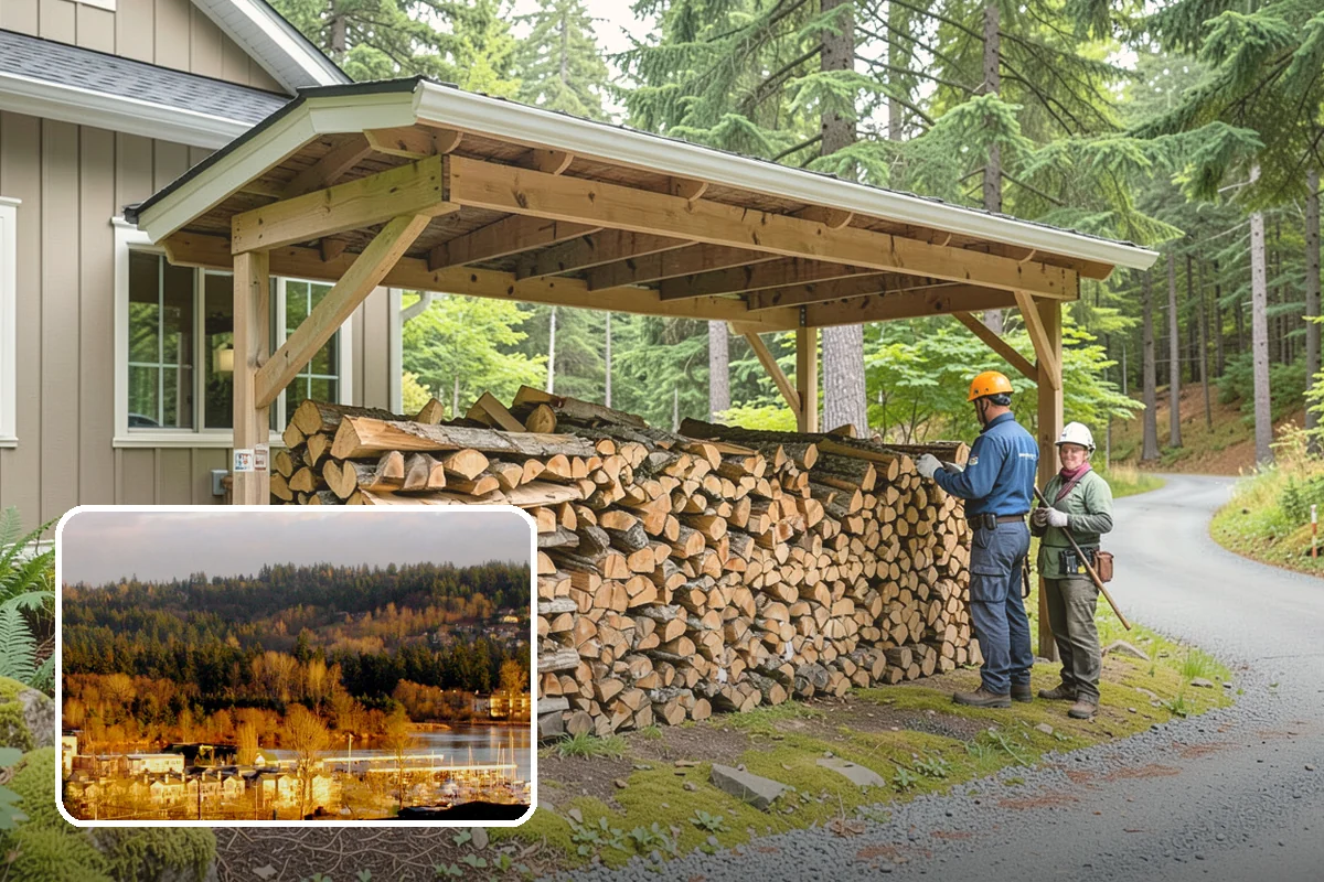 Brewery Firewood in Kenmore, King County, WA - Clean-burning wood that keeps patios busy in wet months