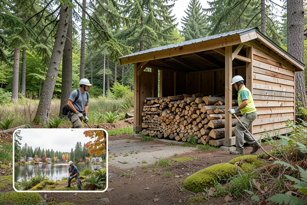 Brewery Firewood in La Conner, Skagit County, WA - Clean-burning wood that keeps patios busy in wet months