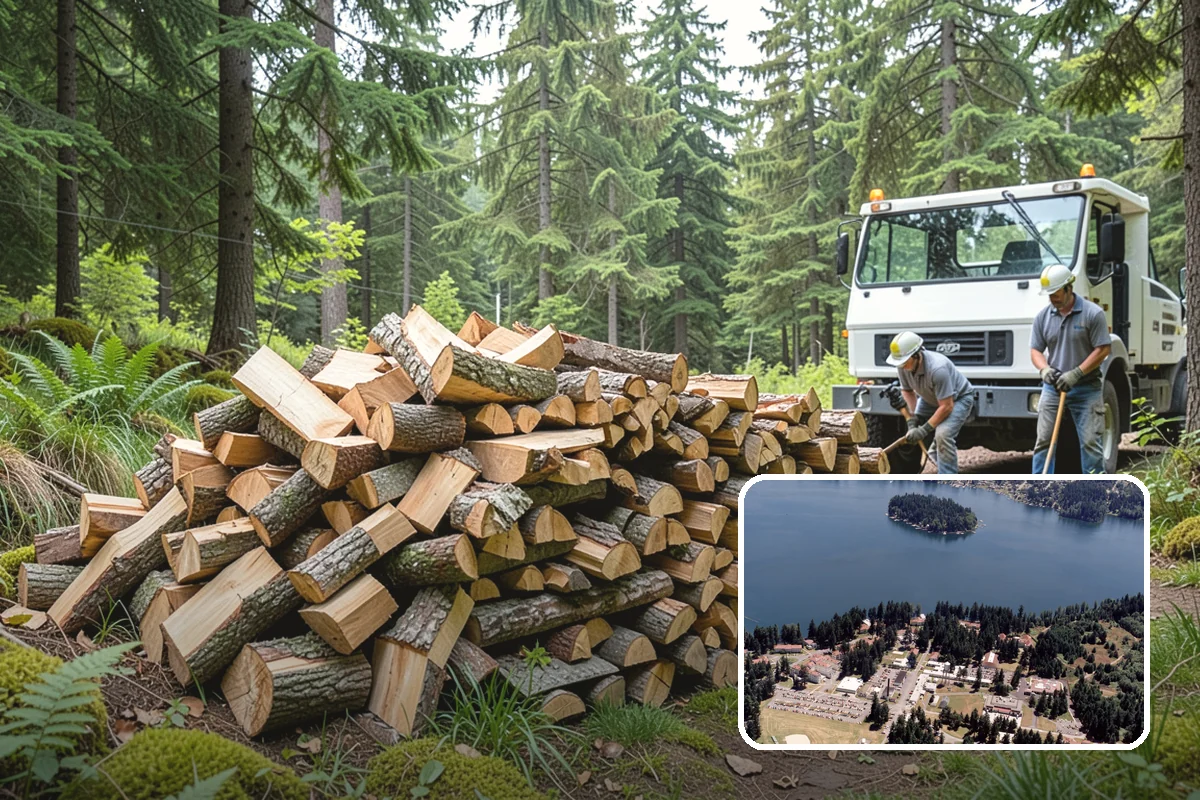 Brewery Firewood in Lakewood, Pierce County, WA - Clean-burning wood that keeps patios busy in wet months
