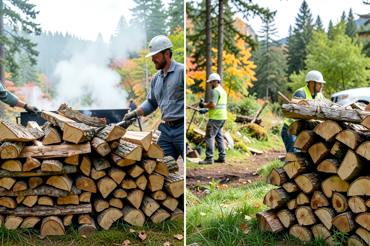 Brewery Firewood in Lakewood, Pierce County, WA - Assess your patio fire features and burn volume