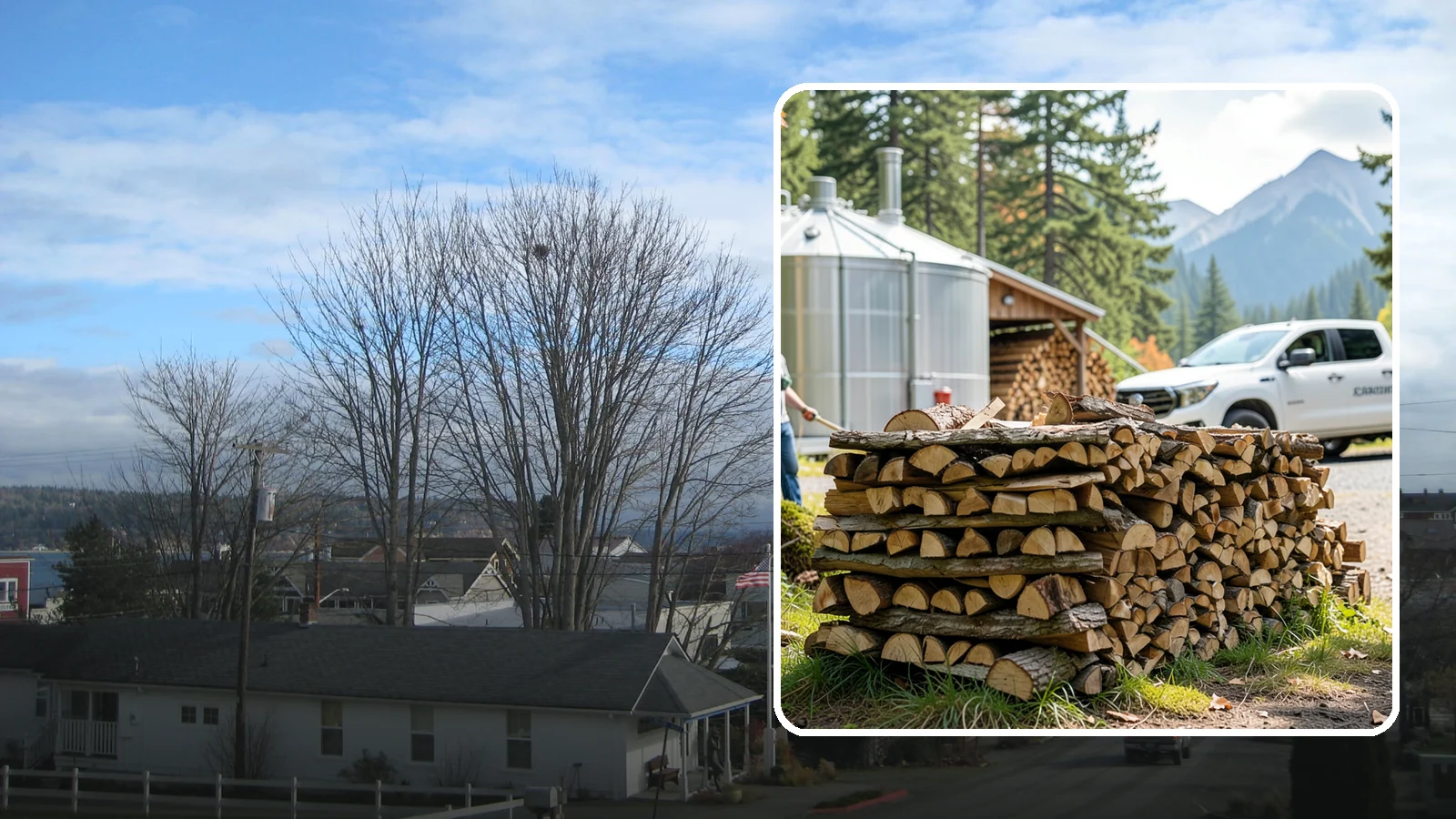 Brewery Firewood in Langley, Island County, WA - We provide Pacific Northwest breweries and taprooms with seasoned firewood for patios, fire pits, and outdoor gathering spaces.