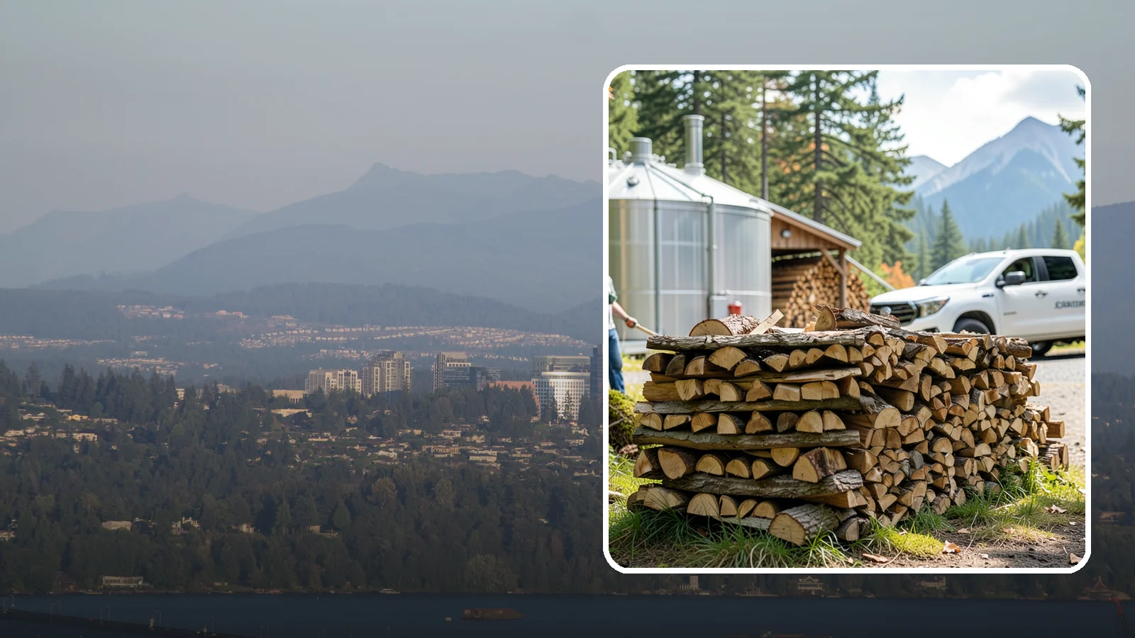Brewery Firewood in Medina, King County, WA - We provide Pacific Northwest breweries and taprooms with seasoned firewood for patios, fire pits, and outdoor gathering spaces.