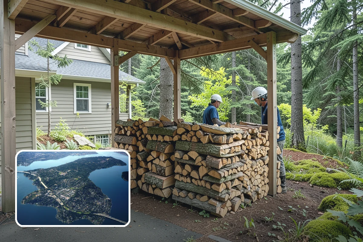 Brewery Firewood in Mercer Island, King County, WA - Clean-burning wood that keeps patios busy in wet months