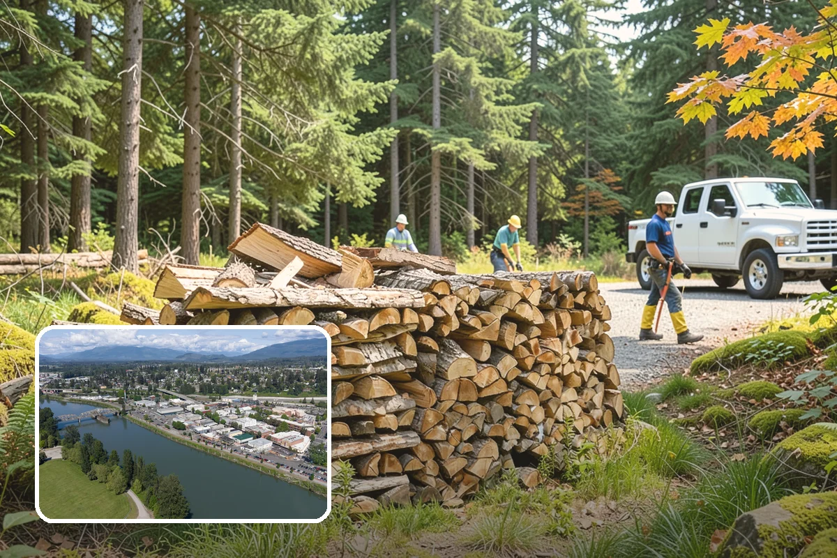 Brewery Firewood in Mount Vernon, Skagit County, WA - Clean-burning wood that keeps patios busy in wet months