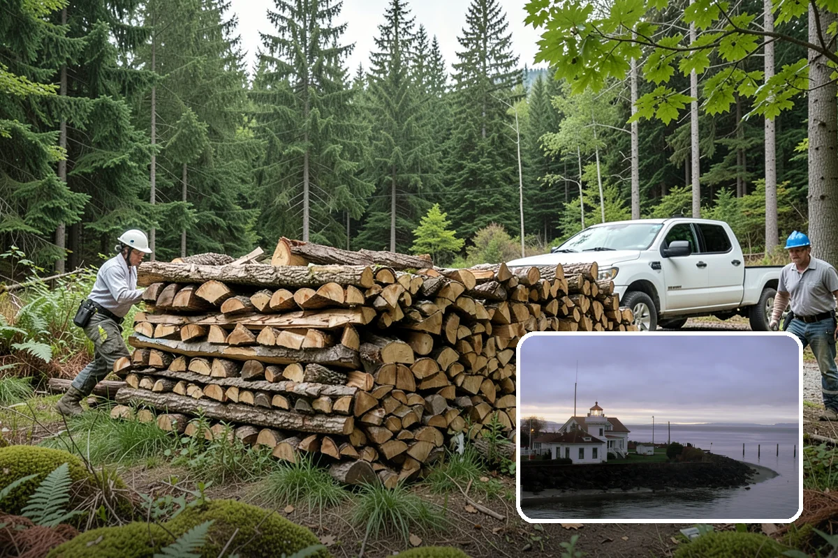 Brewery Firewood in Mukilteo, Snohomish County, WA - Clean-burning wood that keeps patios busy in wet months