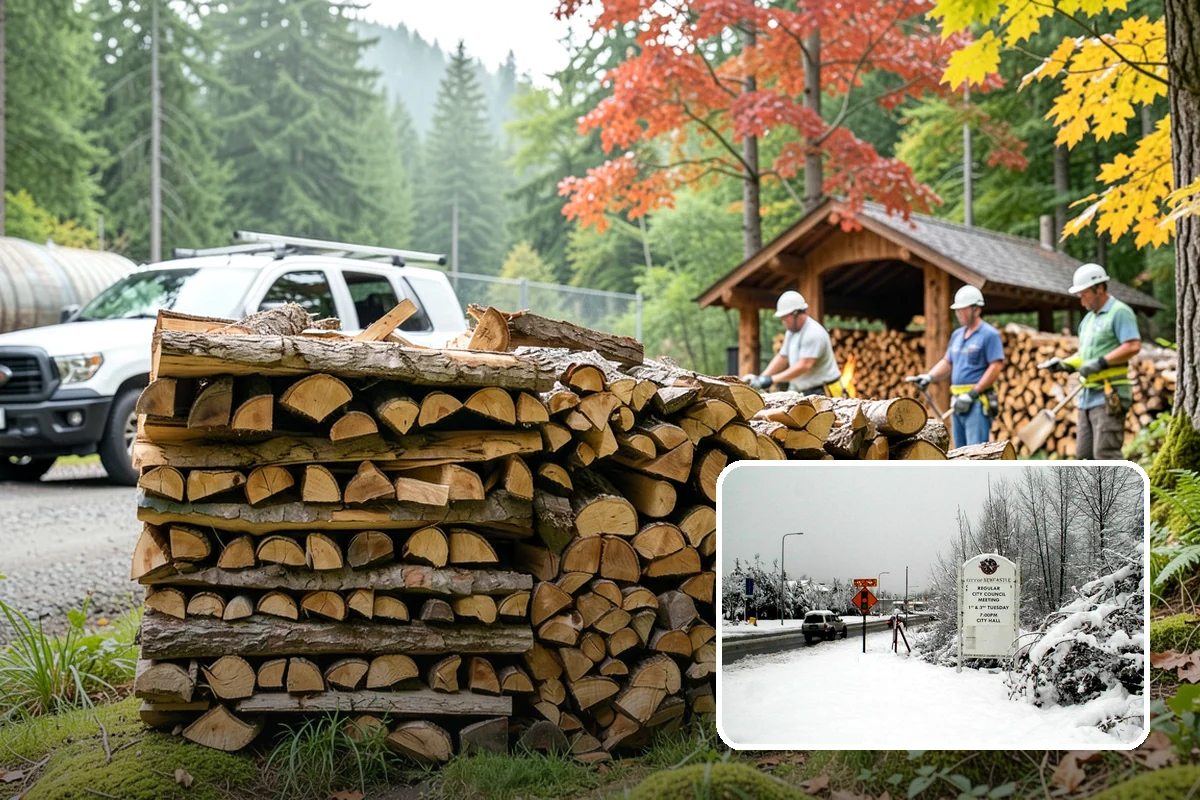 Brewery Firewood in Newcastle, King County, WA - Clean-burning wood that keeps patios busy in wet months