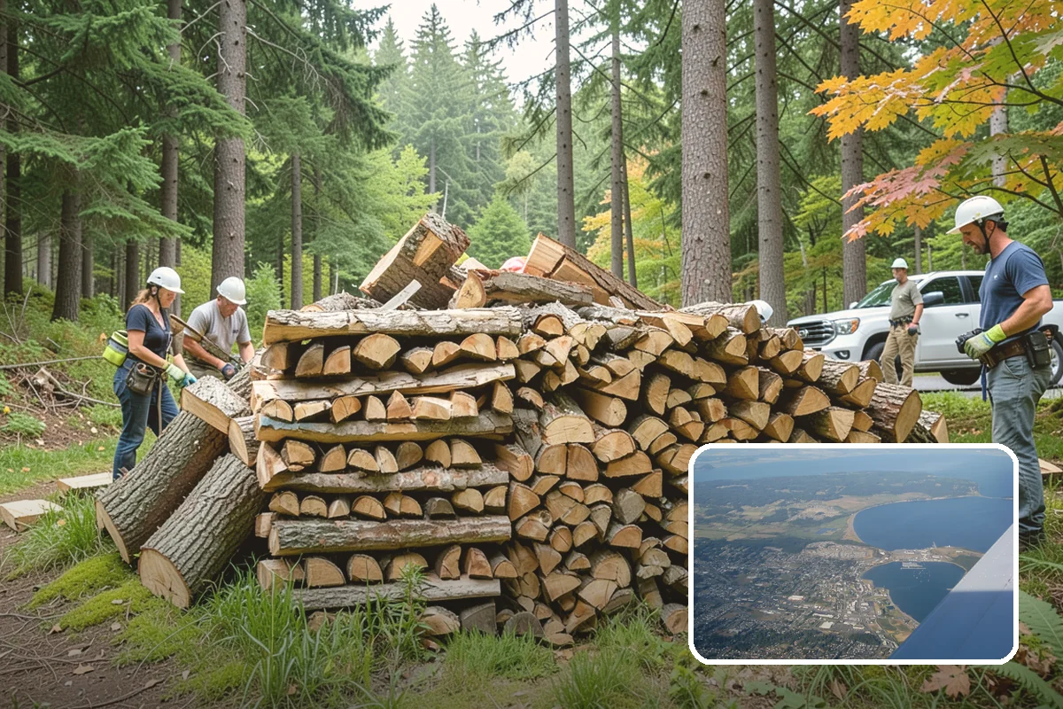 Brewery Firewood in Oak Harbor, Island County, WA - Clean-burning wood that keeps patios busy in wet months