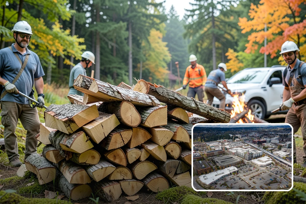 Brewery Firewood in Redmond, King County, WA - Clean-burning wood that keeps patios busy in wet months