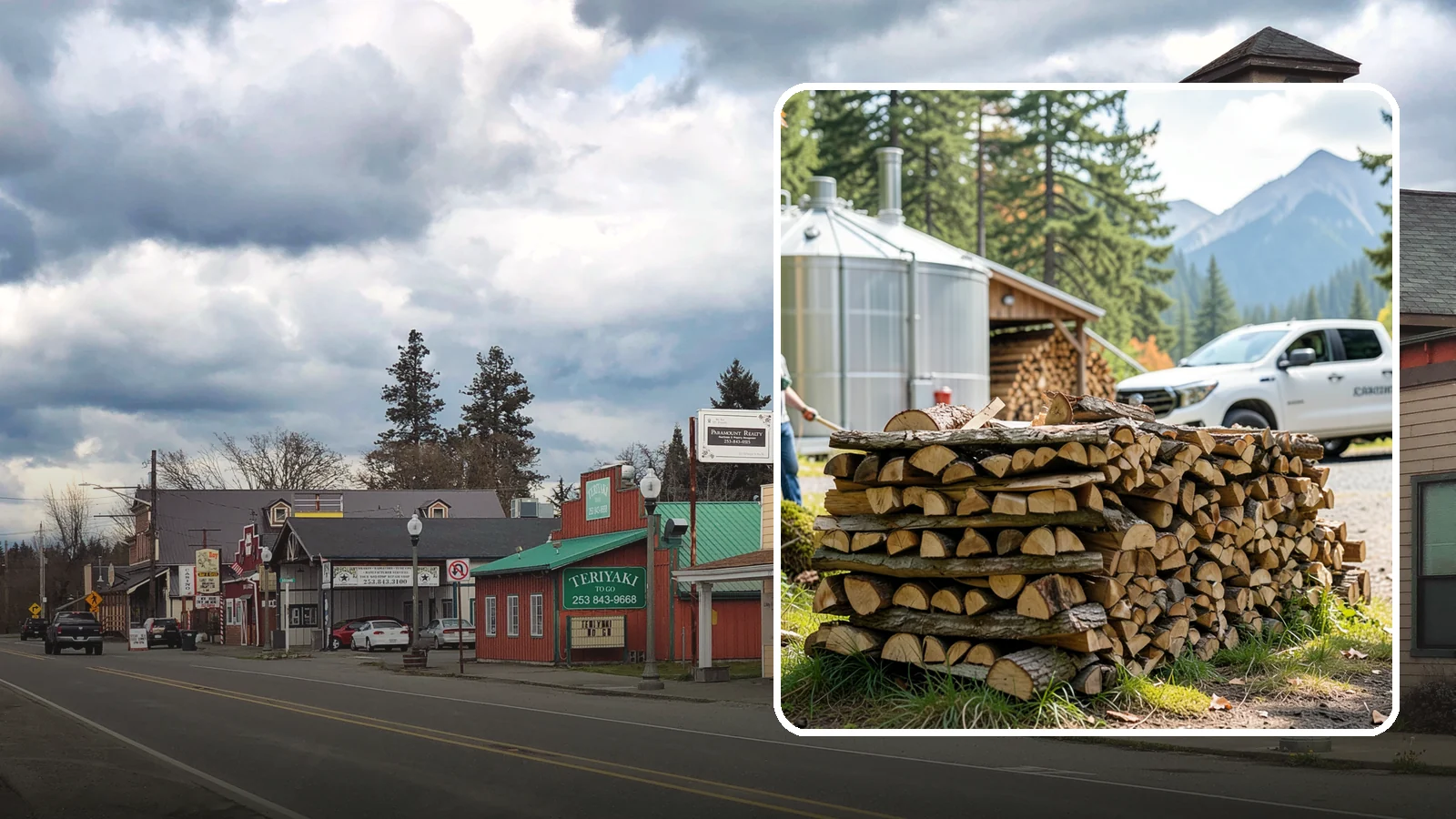 Brewery Firewood in Roy, Pierce County, WA - We provide Pacific Northwest breweries and taprooms with seasoned firewood for patios, fire pits, and outdoor gathering spaces.