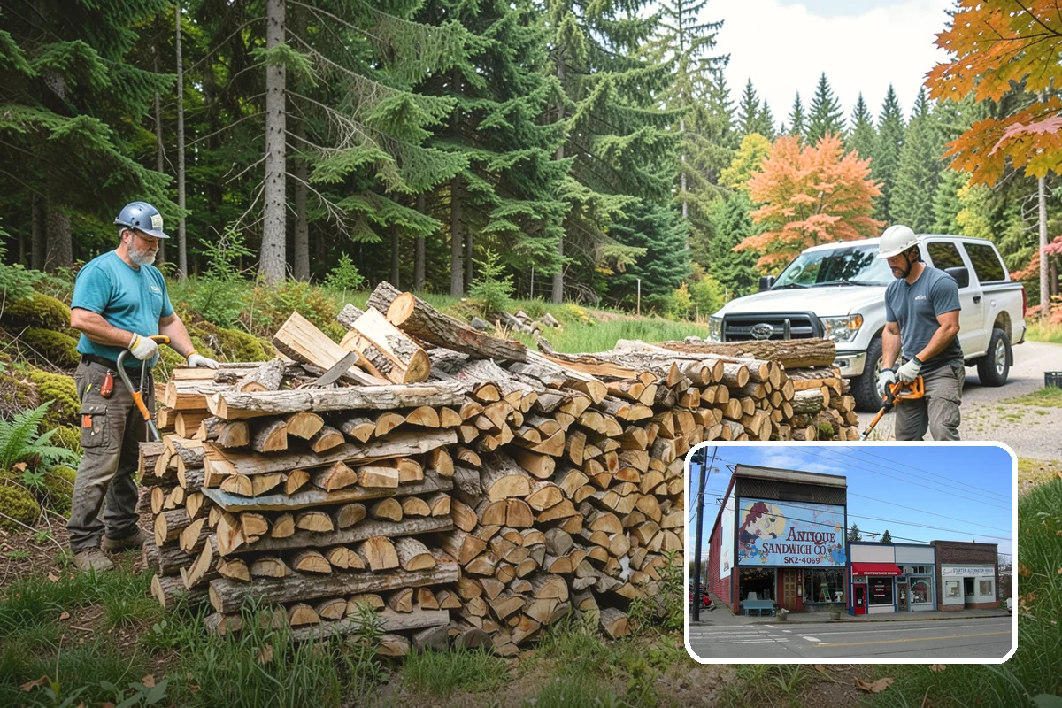 Brewery Firewood in Ruston, Pierce County, WA - Clean-burning wood that keeps patios busy in wet months