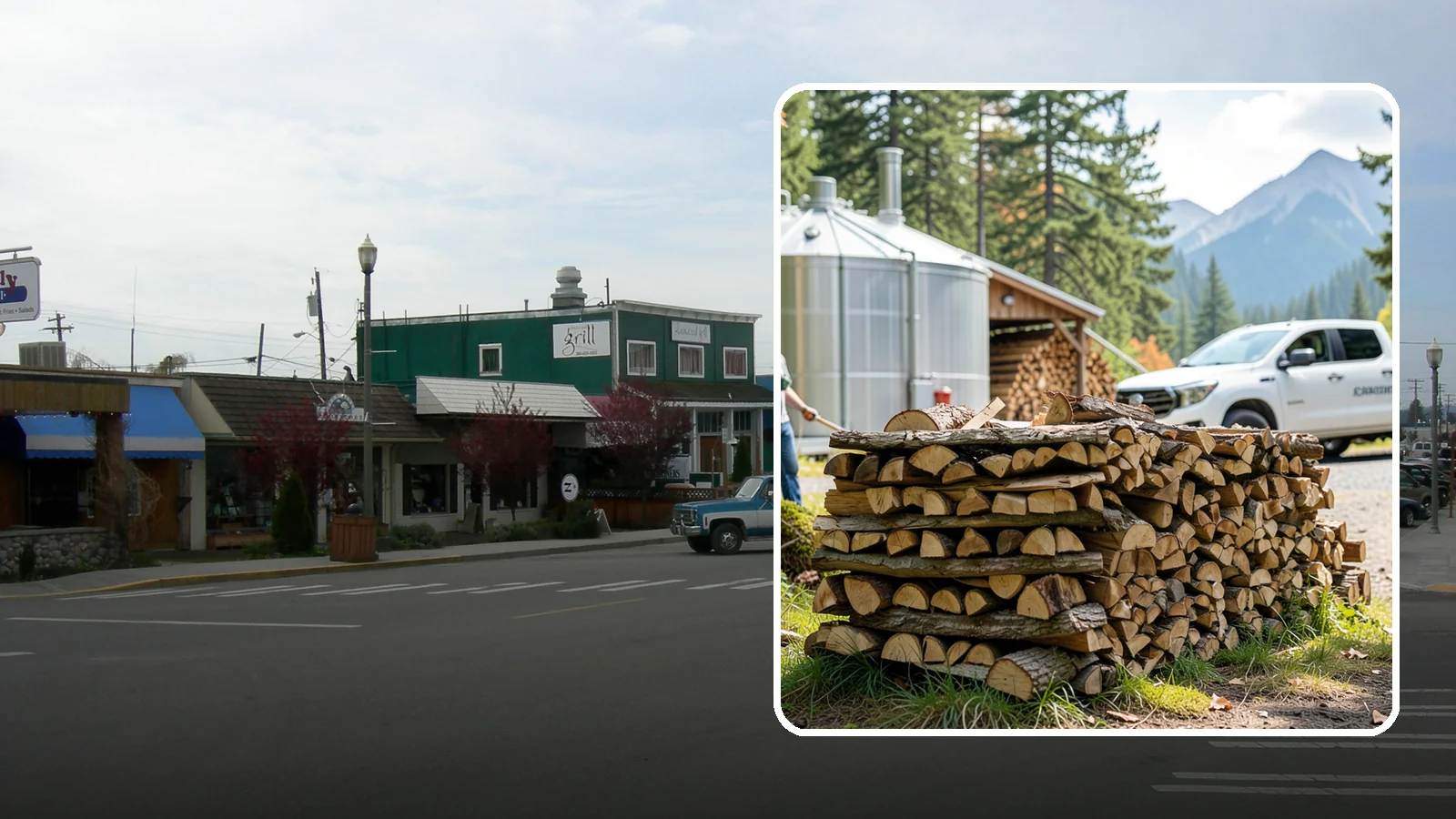 Brewery Firewood in Stanwood, Snohomish County, WA - We provide Pacific Northwest breweries and taprooms with seasoned firewood for patios, fire pits, and outdoor gathering spaces.