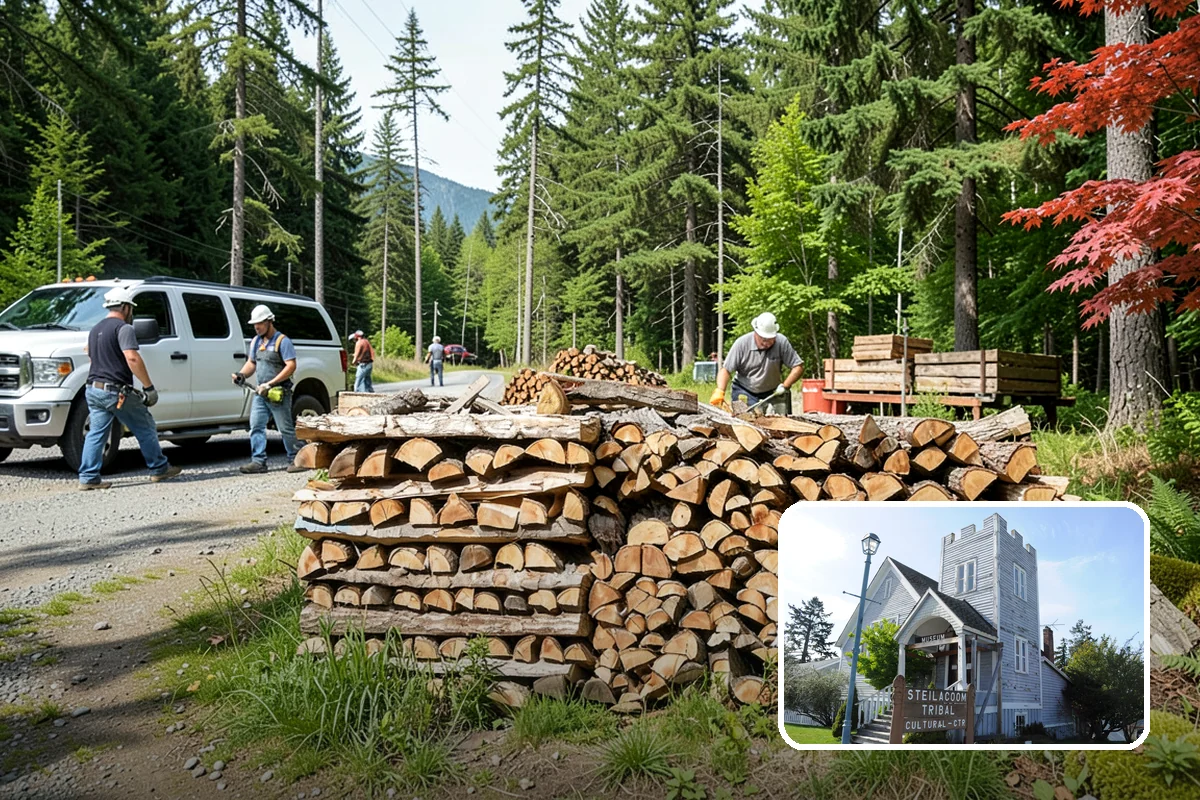 Brewery Firewood in Steilacoom, Pierce County, WA - Clean-burning wood that keeps patios busy in wet months