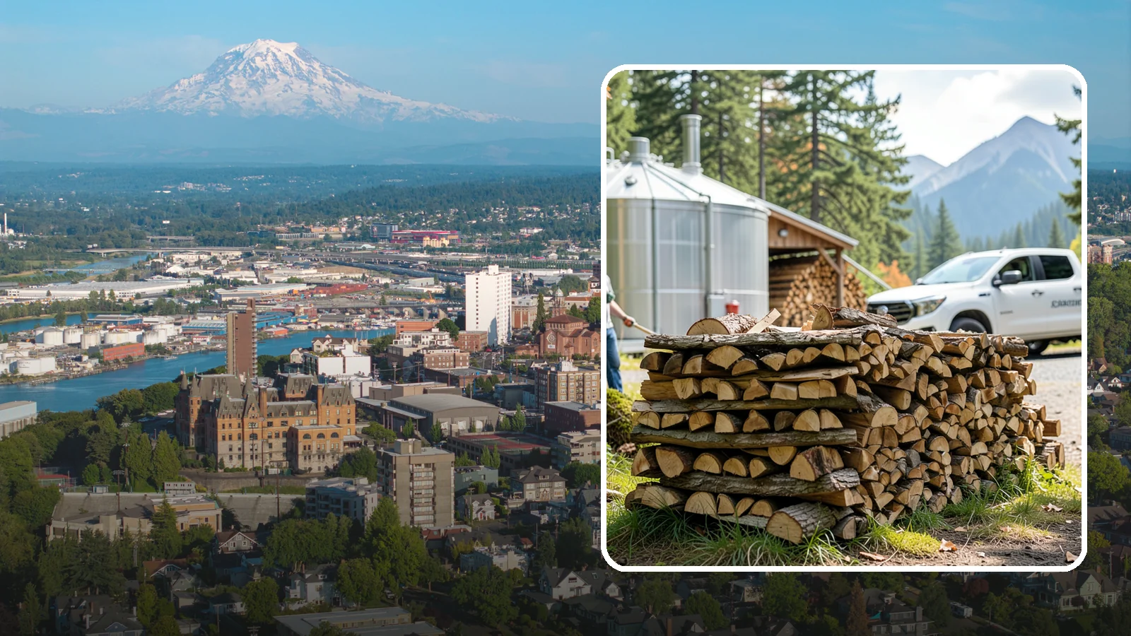 Brewery Firewood in Tacoma, Pierce County, WA - We provide Pacific Northwest breweries and taprooms with seasoned firewood for patios, fire pits, and outdoor gathering spaces.