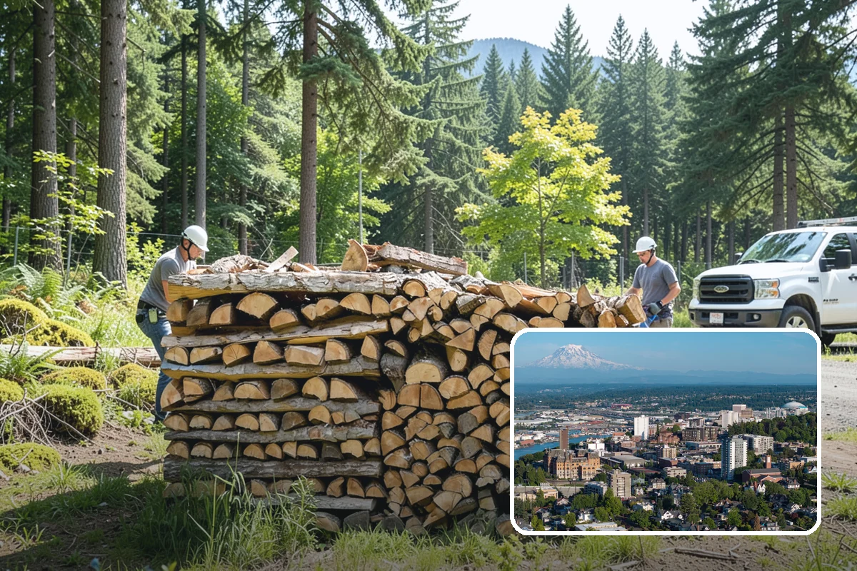 Brewery Firewood in Tacoma, Pierce County, WA - Clean-burning wood that keeps patios busy in wet months