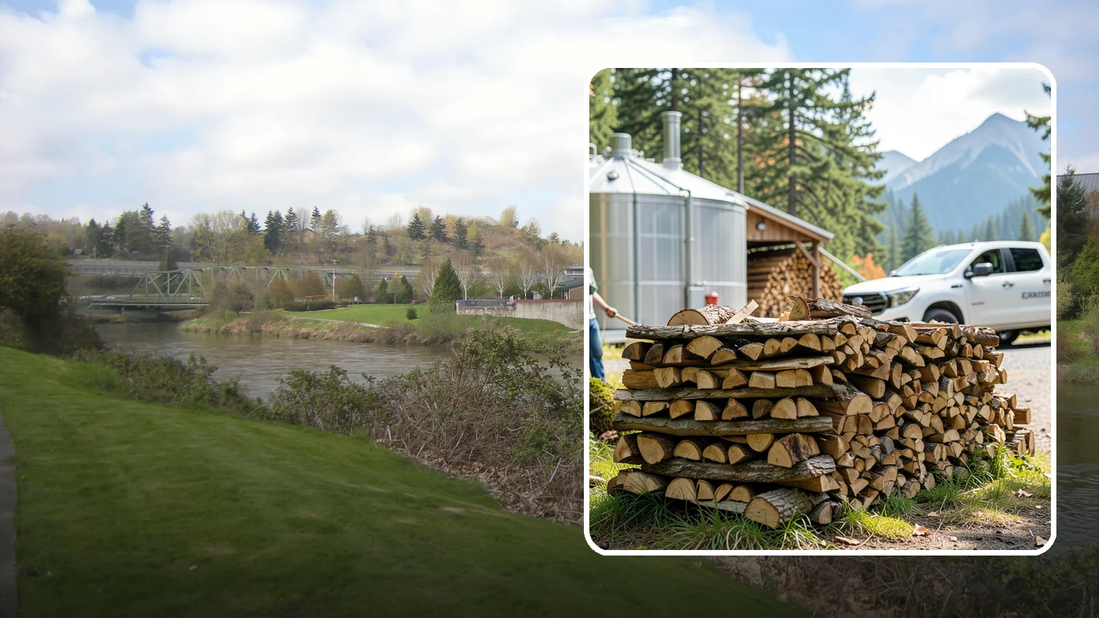 Brewery Firewood in Tukwila, King County, WA - We provide Pacific Northwest breweries and taprooms with seasoned firewood for patios, fire pits, and outdoor gathering spaces.