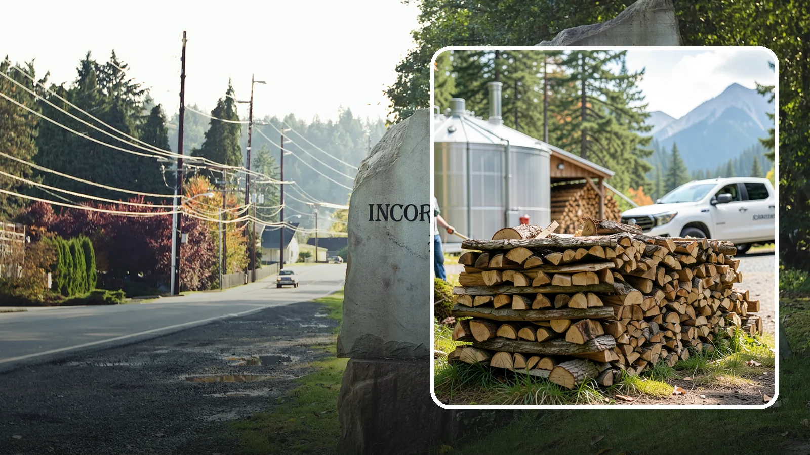 Brewery Firewood in Wilkeson, Pierce County, WA - We provide Pacific Northwest breweries and taprooms with seasoned firewood for patios, fire pits, and outdoor gathering spaces.