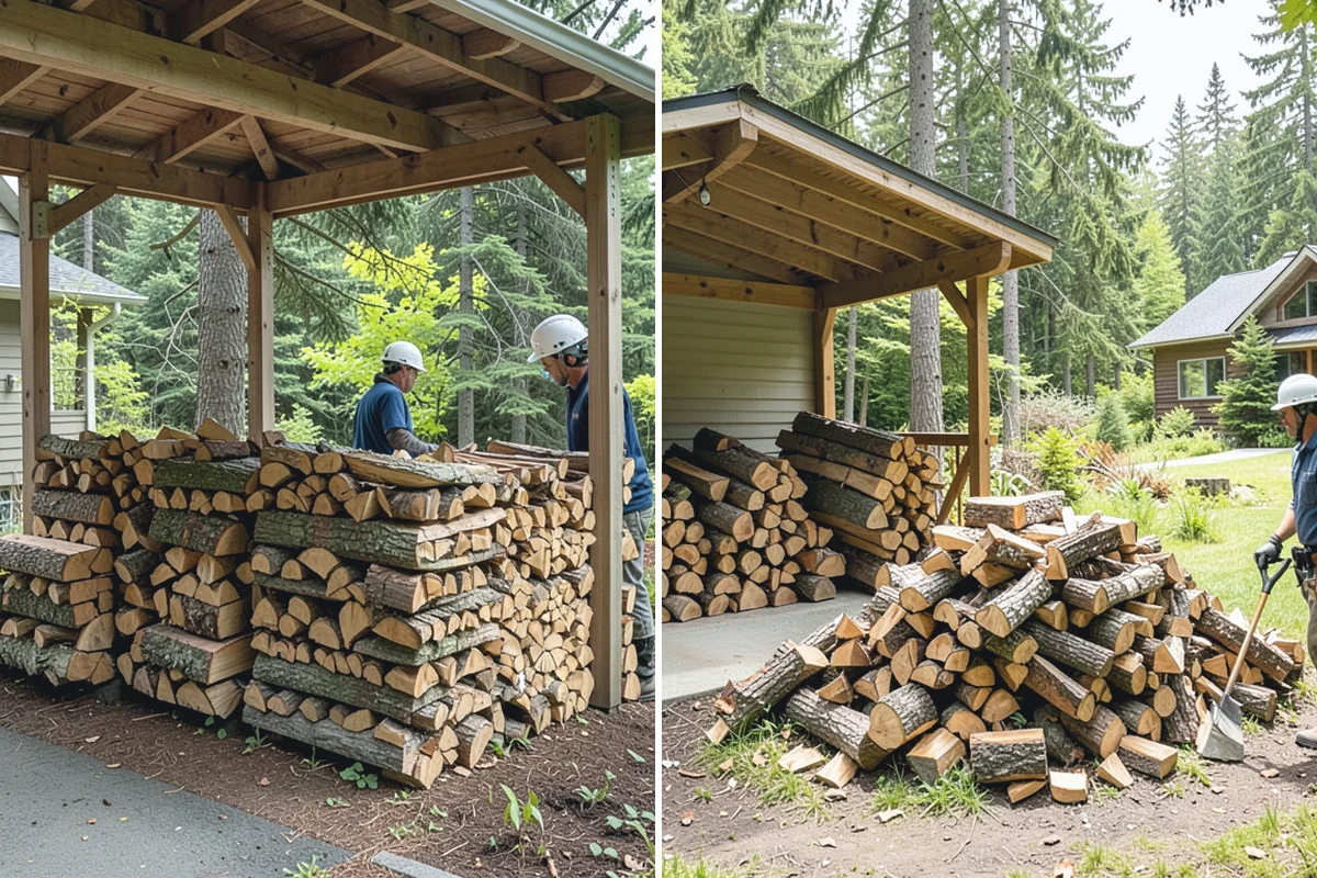 Brewery Firewood in Woodinville, King County, WA - Assess your patio fire features and burn volume