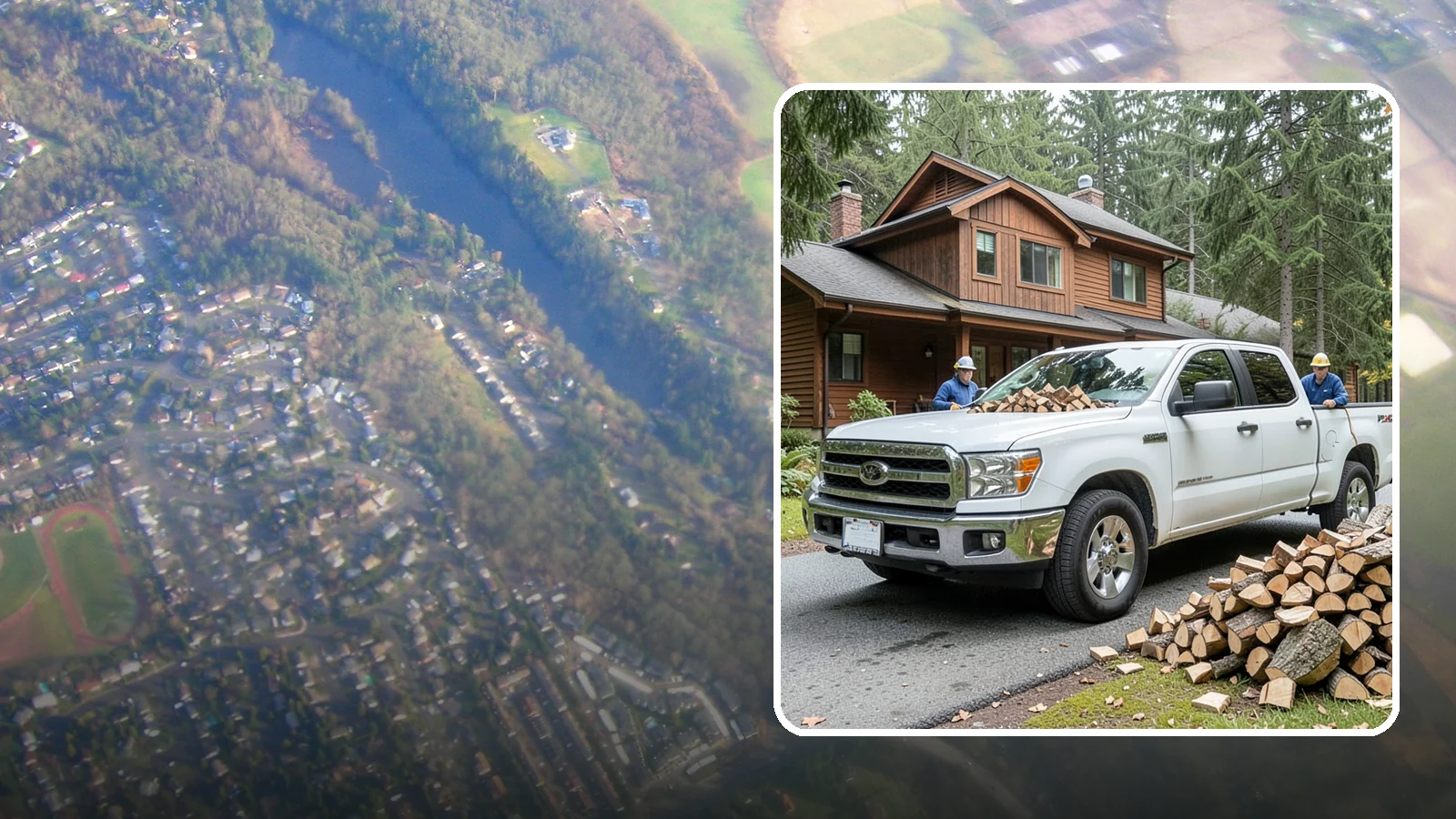 Bulk Delivery in Algona, King County, WA - Large-volume firewood delivered in a single load for homes and heavy users.