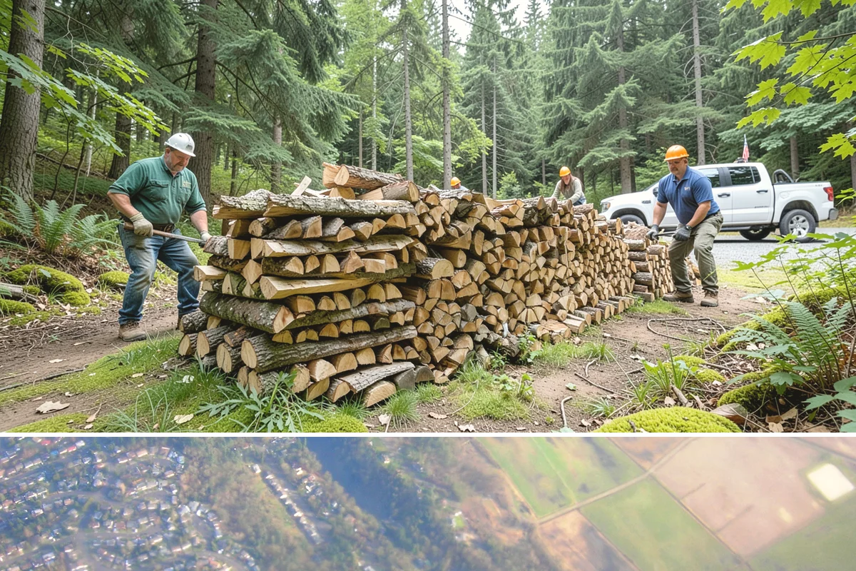 Bulk Delivery in Algona, King County, WA - Best purchased in summer or early fall to secure a full season's supply.